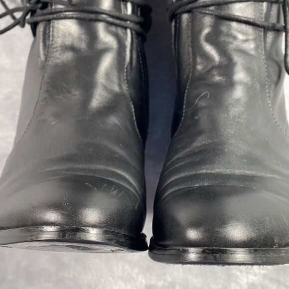 Christian Dior Boots 38 D Black Nappa Leather Studded Stellar Over The Knee - Picture 11 of 16